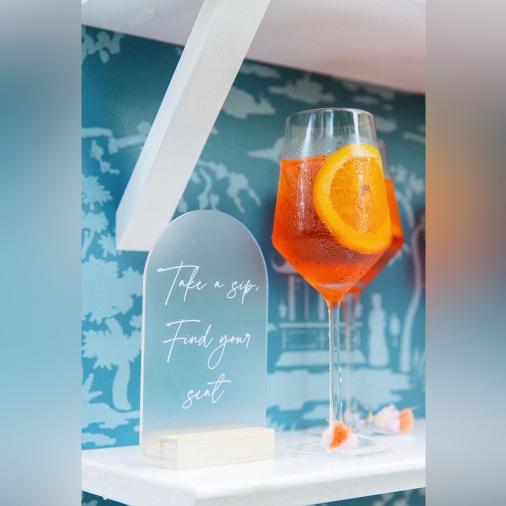 Wedding Escort Card Acrylic Sign